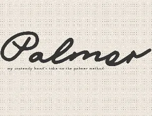 Mix Palmer Script font