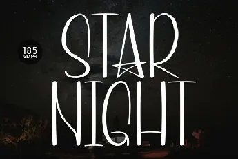 Star Night Display font