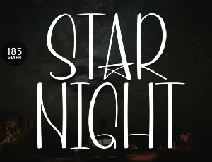 Star Night Display font