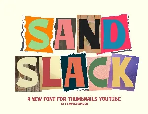 Sand Slack font