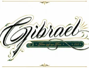 Gibrael Calligraphy font