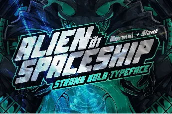 AN Alien Spaceship font