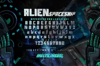 AN Alien Spaceship font