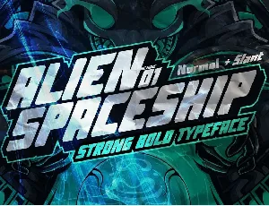 AN Alien Spaceship font