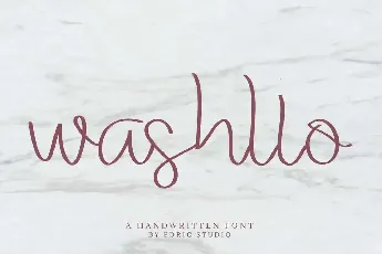 Washllo Demo font