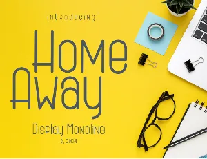 Home Away font