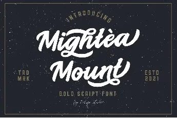 Mightea Mount font