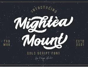 Mightea Mount font