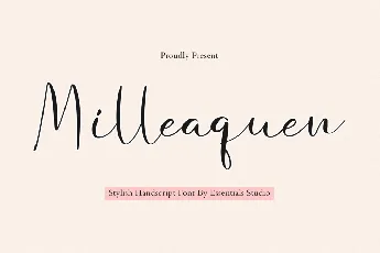 Milleaqueen font