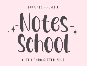Notes School font