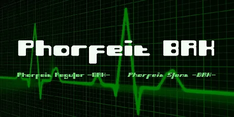 Phorfeit BRK font