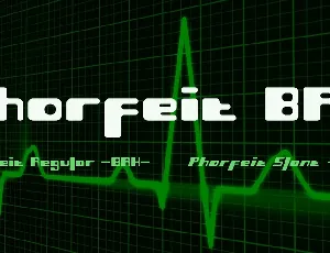 Phorfeit BRK font