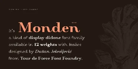 Monden Family font