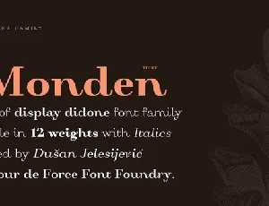 Monden Family font