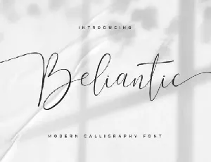 Beliantic Script font