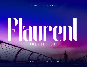 Flaurent Modern font