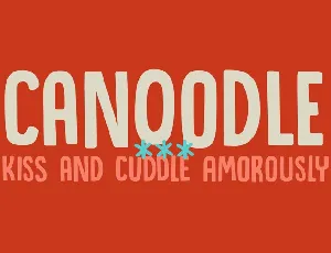 DK Canoodle font