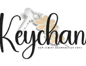 Keychan Script font