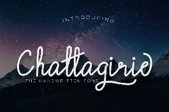 Chattagirie Handwritten font