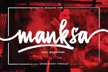 Manksa Brush Free font