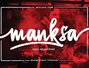 Manksa Brush Free font