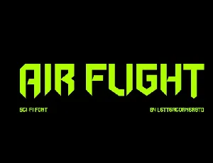 Air Flight font