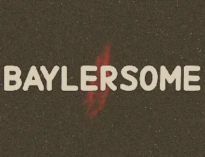 Baylersome font