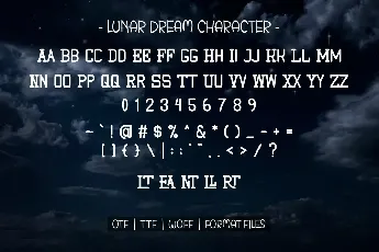 LunarDream font