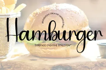 Hamburger Script font