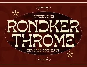 Rondker Throme font