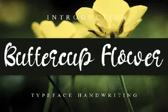 Buttercup Flower font