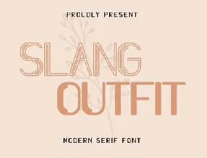 Slang Outfit Sans Serif font