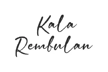 Kala Rembulan font