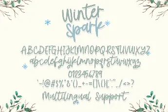 Winter Spark font