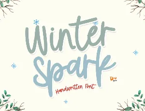Winter Spark font