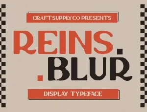 Reins Blur font