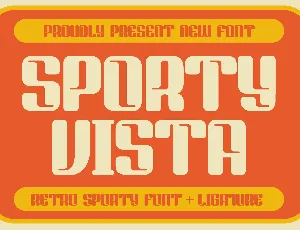 Sporty Vista font