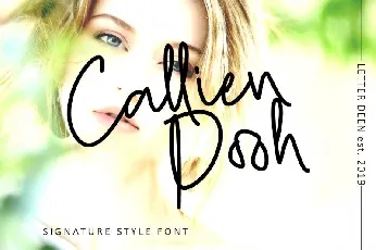 Callien Pooh Signature font