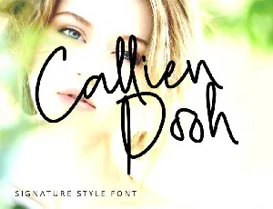 Callien Pooh Signature font