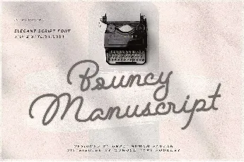 Bouncy Manuscript font