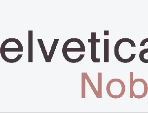 Kelvetica Nobis font