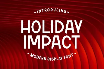 Holiday Impact font