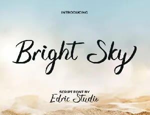 Bright Sky font