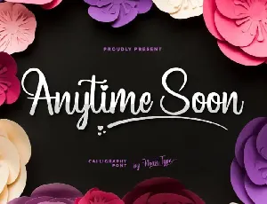 Anytime Soon Script font