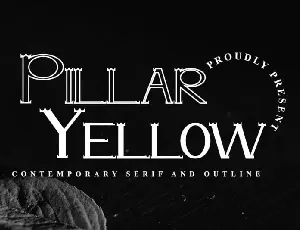 Pillar Yellow Display font