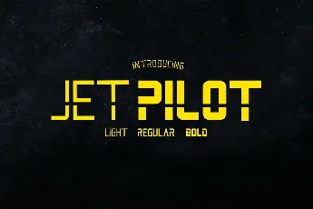 Jet Pilot font