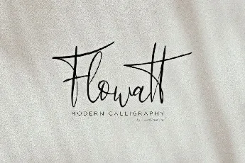 Flowatt Script font