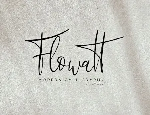 Flowatt Script font