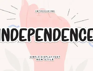 Independence Display font