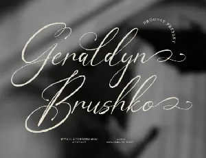 Geraldyn Brushko font